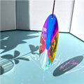 Rainbow electroplated crystal Christmas tree pendant decoration catching light
