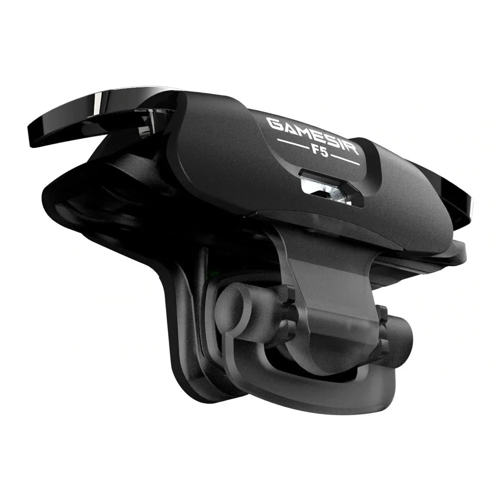 Black USB mobile game controller joystick for Android phones showing compact 5cm width.