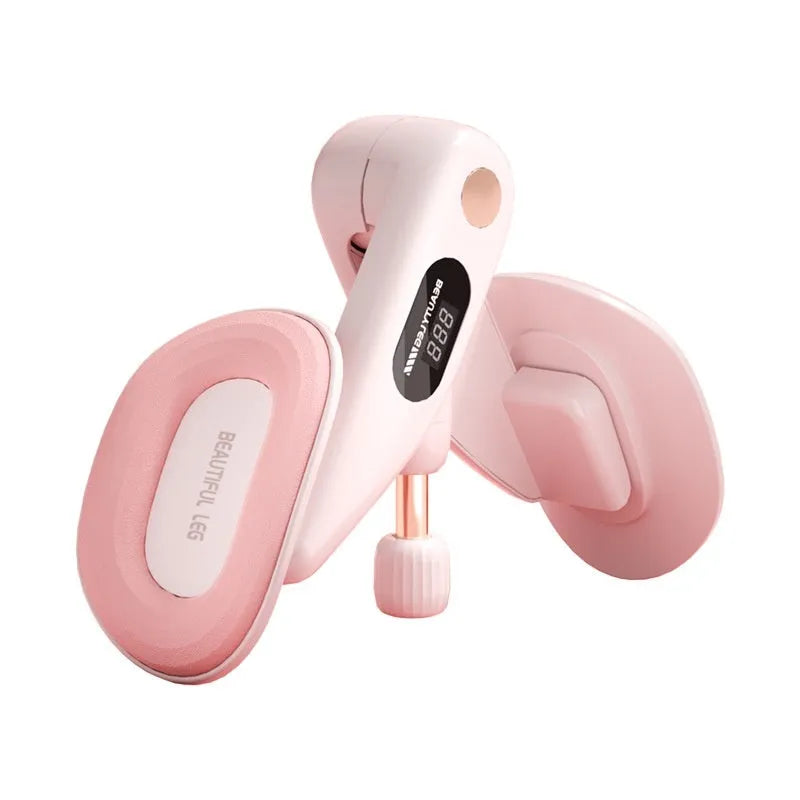 Pelvic floor muscle trainer device with counter in blue, grey, green, and pink colour options