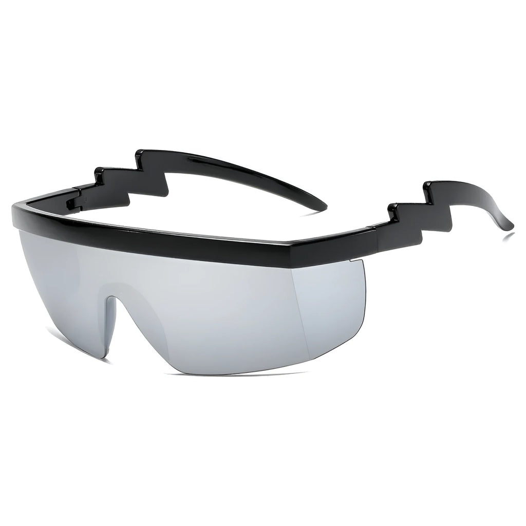 Sports sunglasses with interchangeable lenses in multiple colour combinations for outdoor cycling