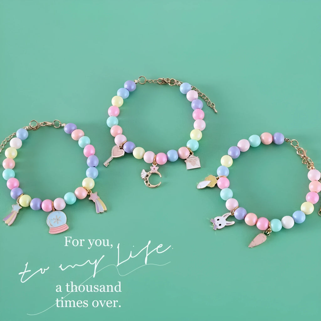 Colourful resin pet costume collar necklace bracelet set in macaron themes for birthday photography