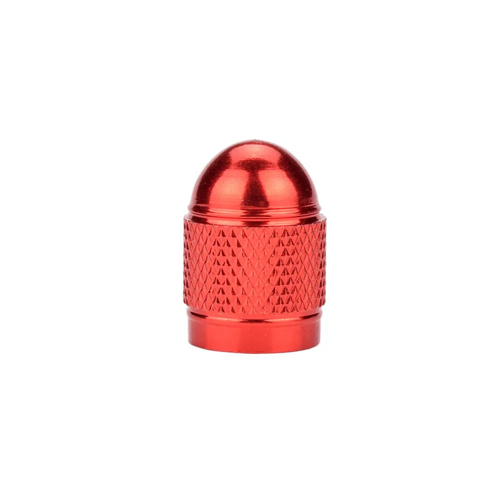 Aluminium alloy mountain bike tyre valve cap in five colour options