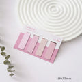 Four magnetic bookmarks in Morandi colour block design showing different colour variations