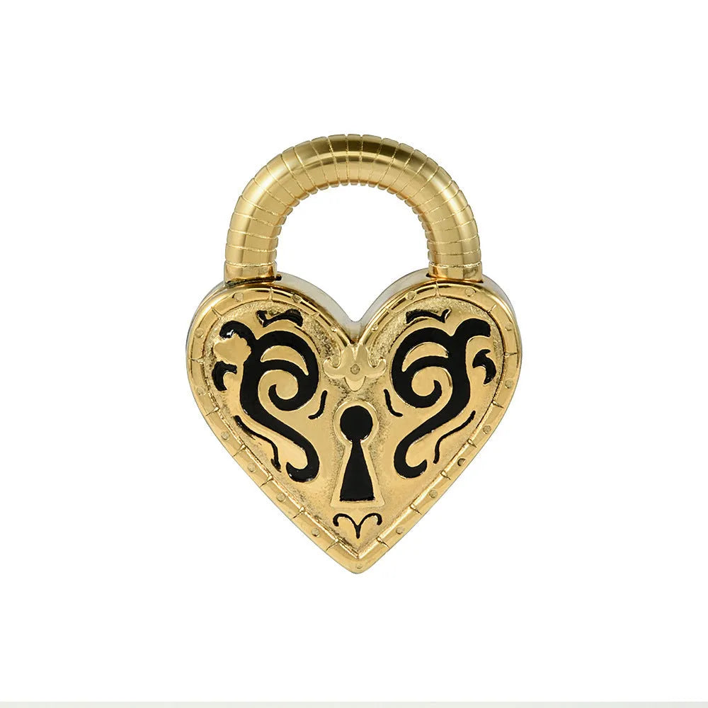Heart-shaped stainless steel earrings with electroplated gold or steel colour finish