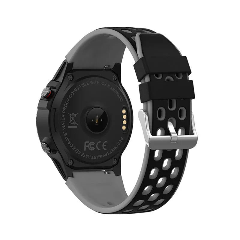 Sports smart watch with 1.3-inch touchscreen and silicone strap in multiple colours