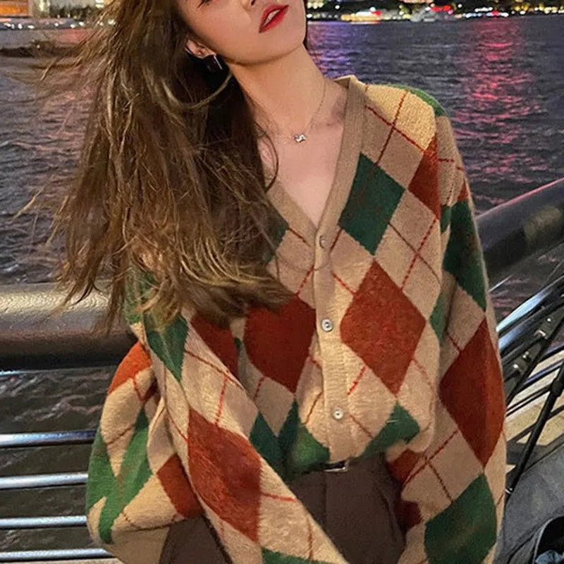 Japanese Korean style casual cardigan in acrylic fabric showing macaron colour options