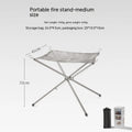 Silver stainless steel barbecue grill net, medium or large size option.