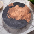 Nordic style wooden coaster for kung fu tea sets with 9.8cm diameter