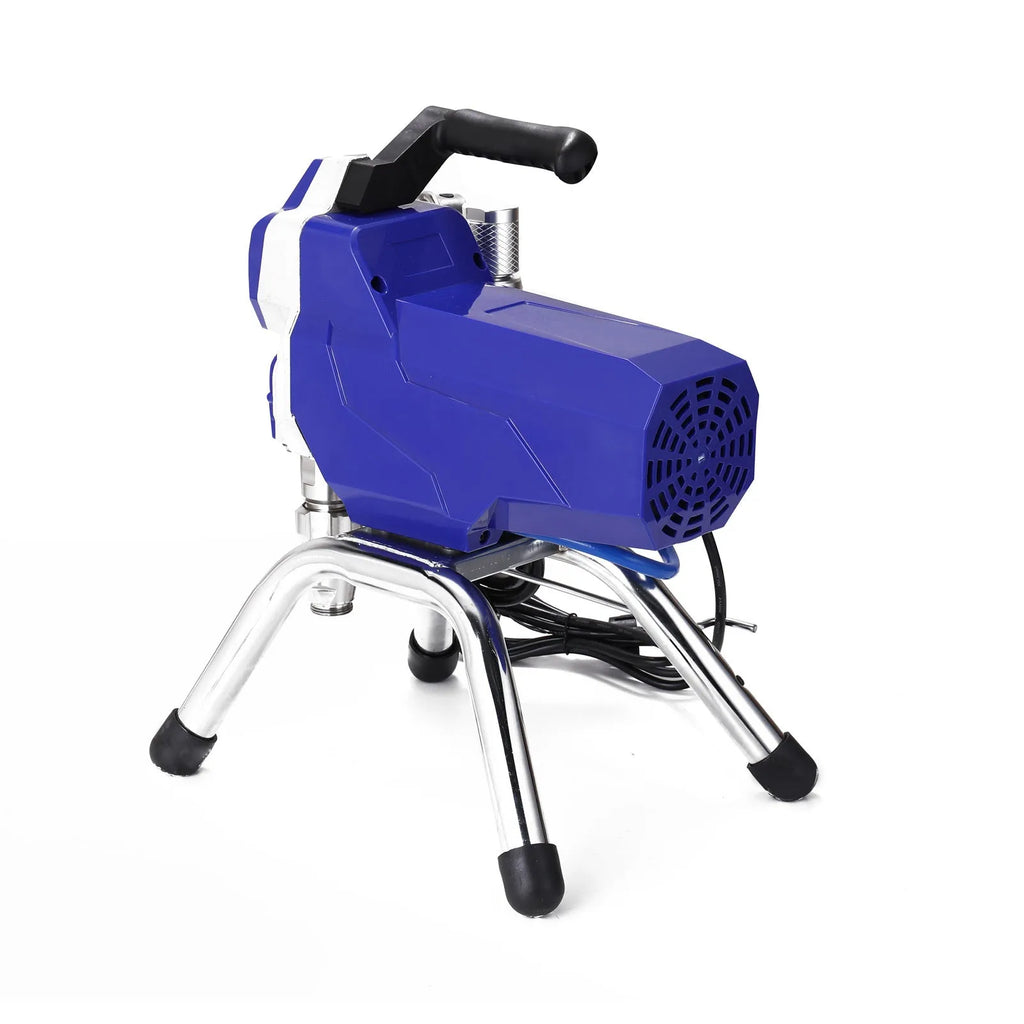 Airless spray painting machine with spray gun, 10-metre hose, and accessories for fireproof paint application
