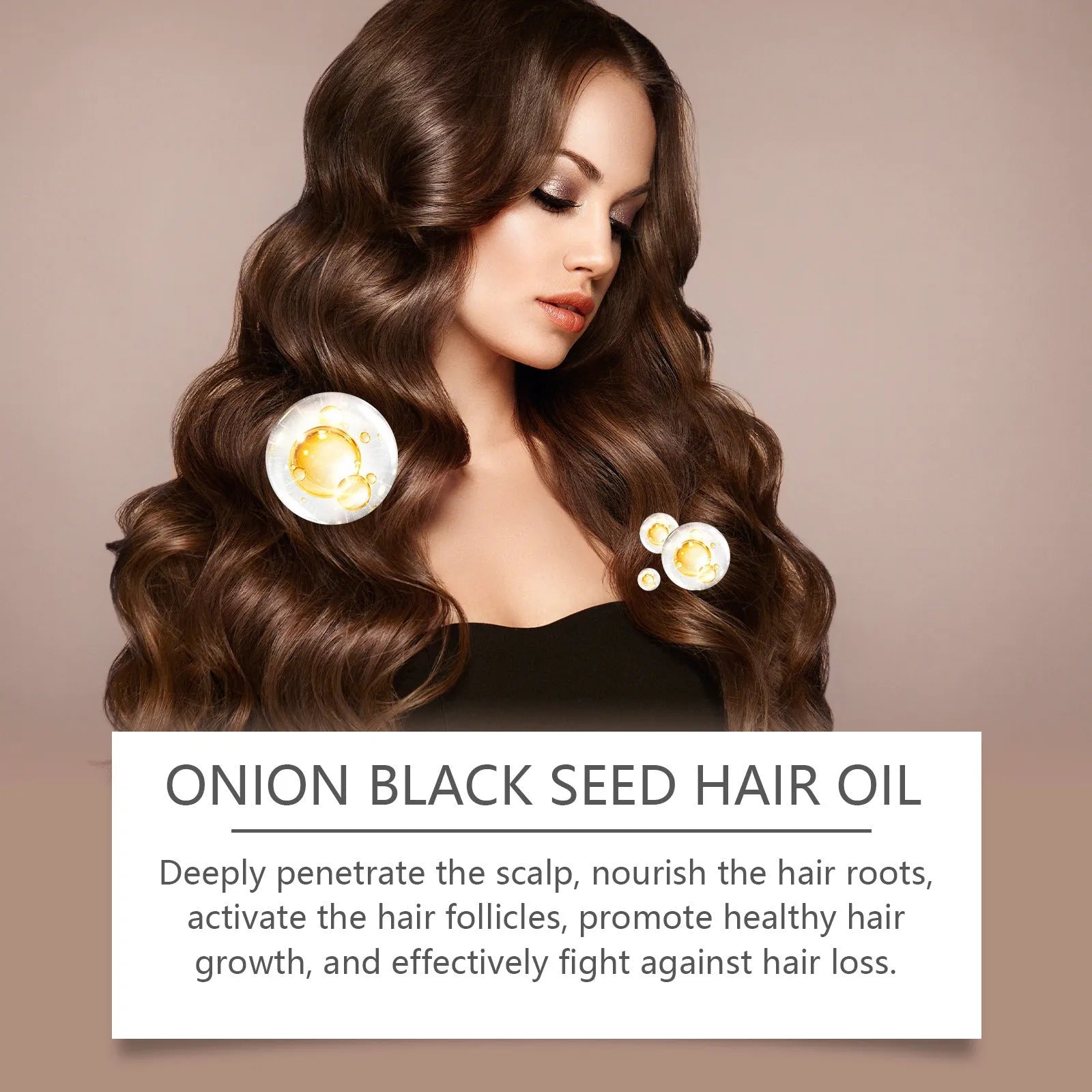 100ml hair care essential oil bottle with accessories for moisturising treatment