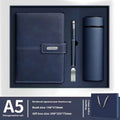 A5 notebook with PU leather cover in business black, charm red, or matcha green colours