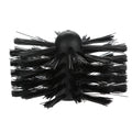 Flexible chimney and dryer pipe cleaning brush with nylon bristles and 600mm length