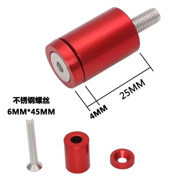Aluminium machine cover pad height sheets with hardware in red, blue and black colours for car modifications