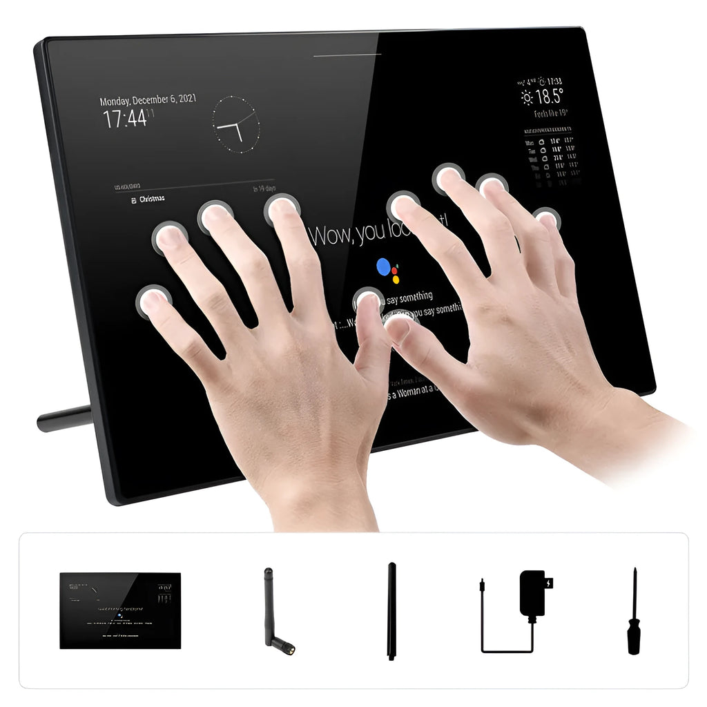 13.3 inch integrated computer voice assistant with CM4 main control and touch display screen