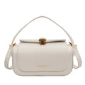 Women's personalised shoulder messenger bag in PU material with letter detailing