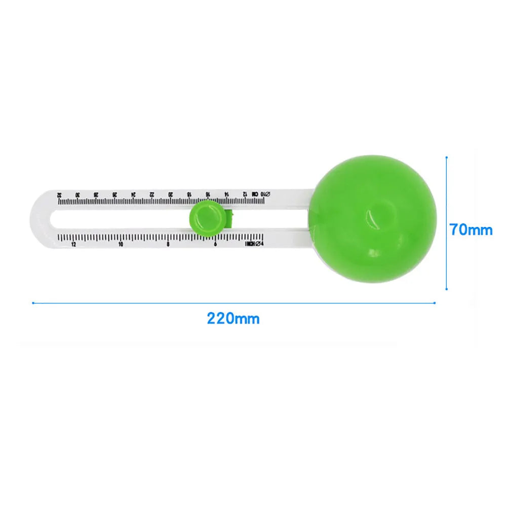 Round plastic paper cutter for A3 documents in orange or green colour options