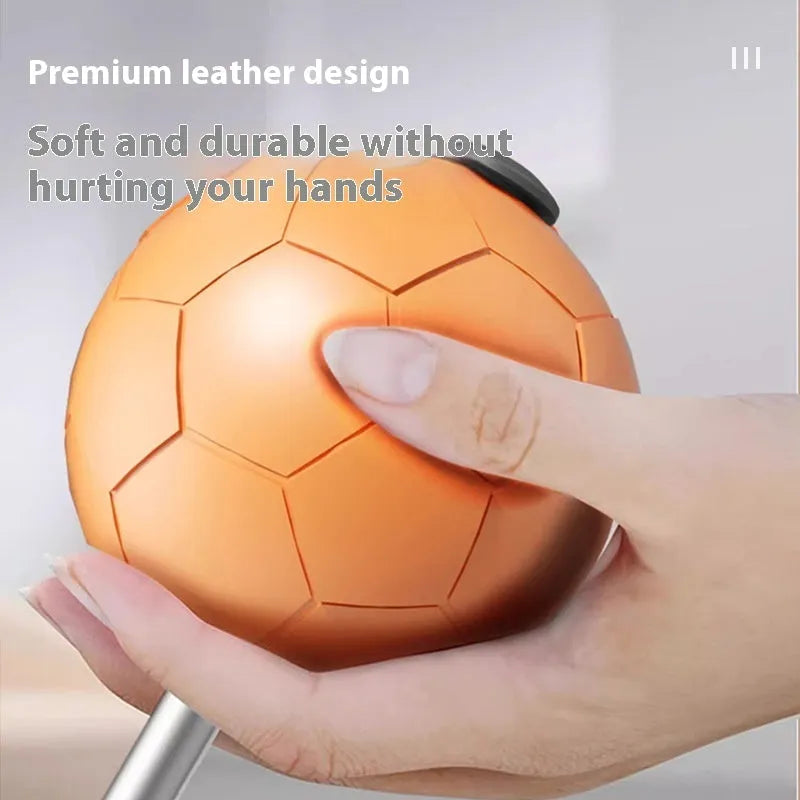 Vertical boxing reaction speed ball set with PU leather gloves in grey and orange colours