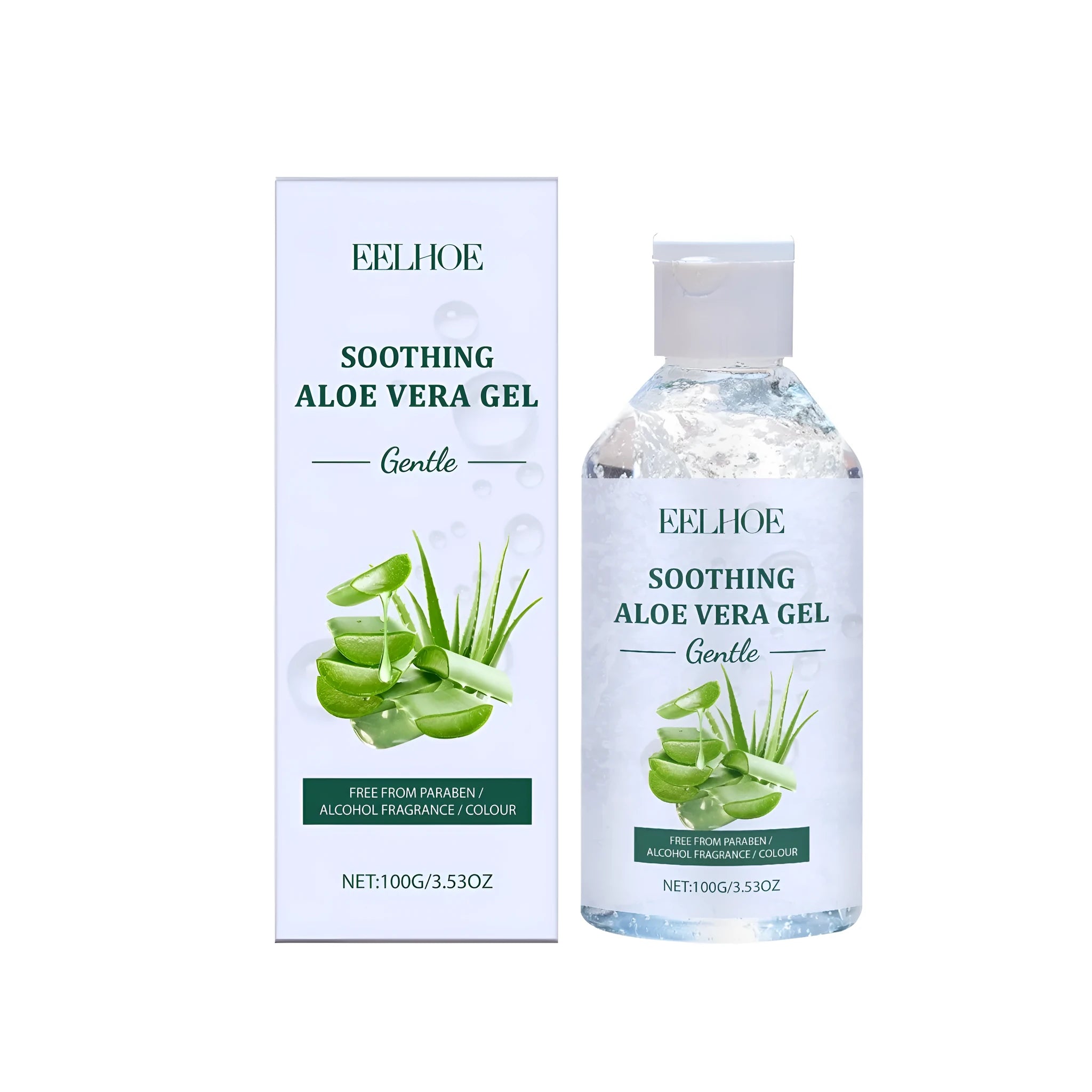 100g tube of aloe vera gel facial moisturiser with hyaluronic acid