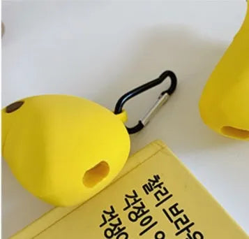 Yellow banana silicone case for Apple AirPods Pro wireless headphones