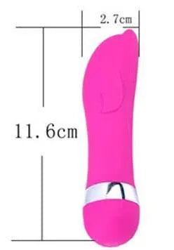 Realistic mini dildo vibrator with six vibration setting options