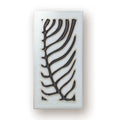 Handmade ceramic retro doorplate with enamel art finish showing house number design