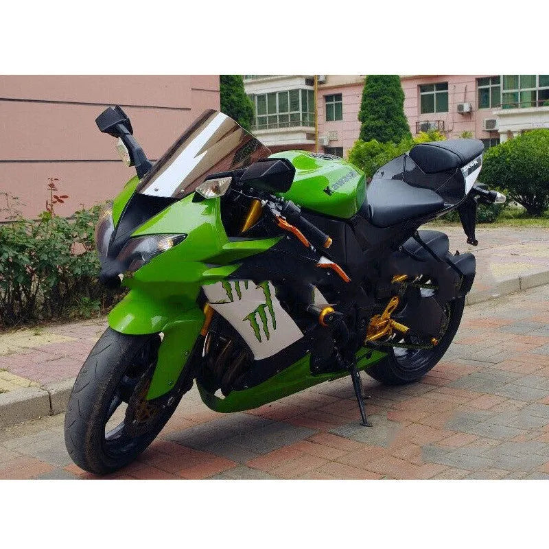 Blue and brown tint motorcycle windscreen for Kawasaki ZX-6R and ZX-10R sportbikes
