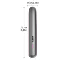 Wireless moon shadow grey hair straightener with tourmaline ceramic plates and lithium battery power