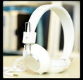 Wired head-mounted sports earphones with microphone in multiple colour options