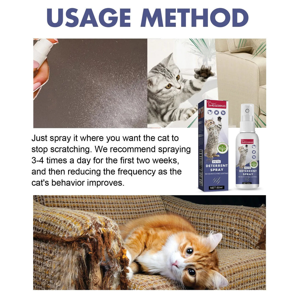 50ml pet training spray deterrent bottle for dogs and cats scratching furniture