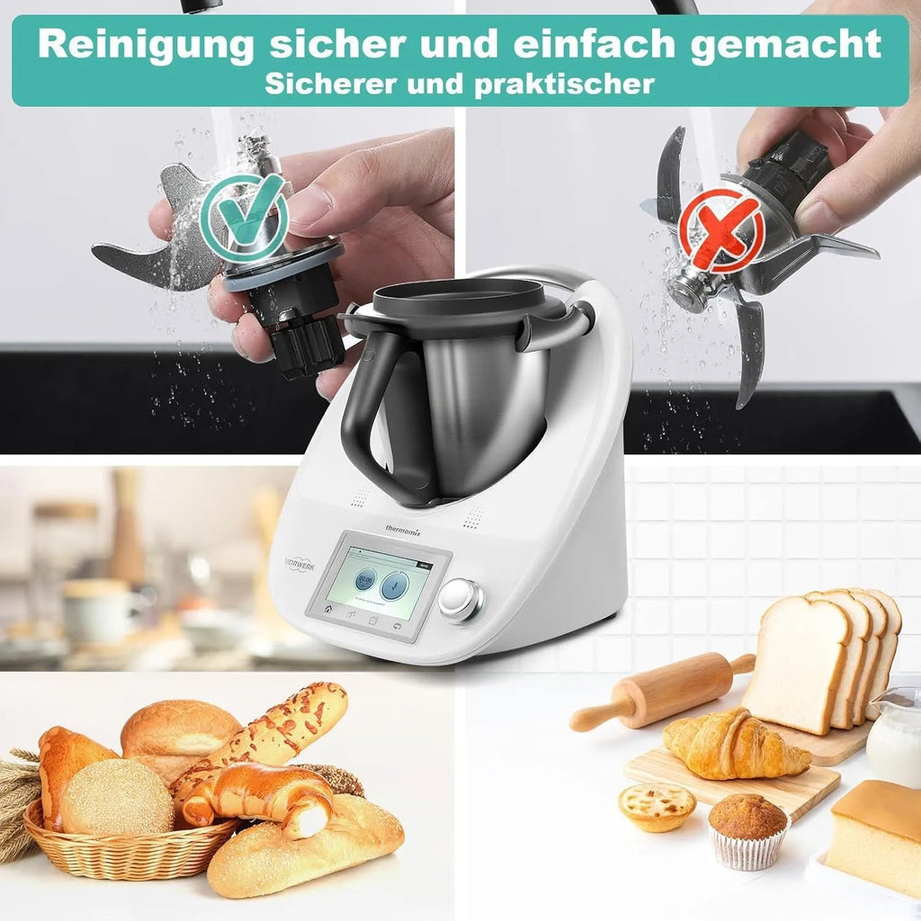 Thermomix TM5 TM6 ceramic blade stainless steel dough knife accessory