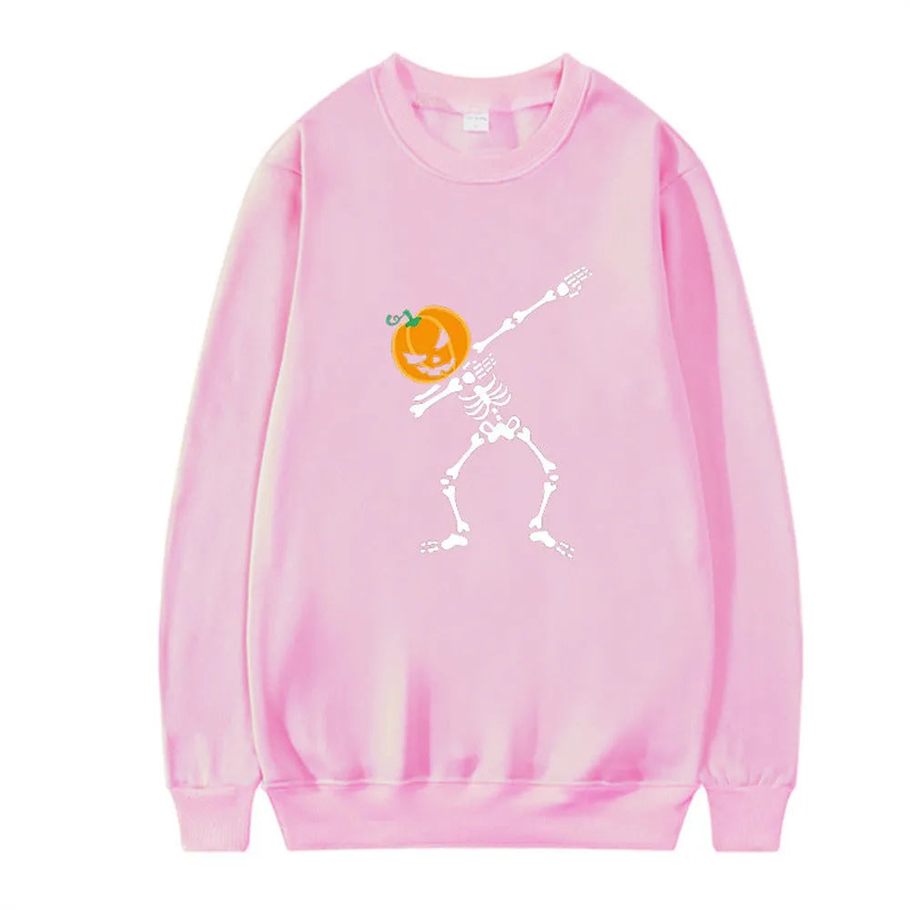 Women's printed crew neck casual top in cotton polyester fabric with long sleeves