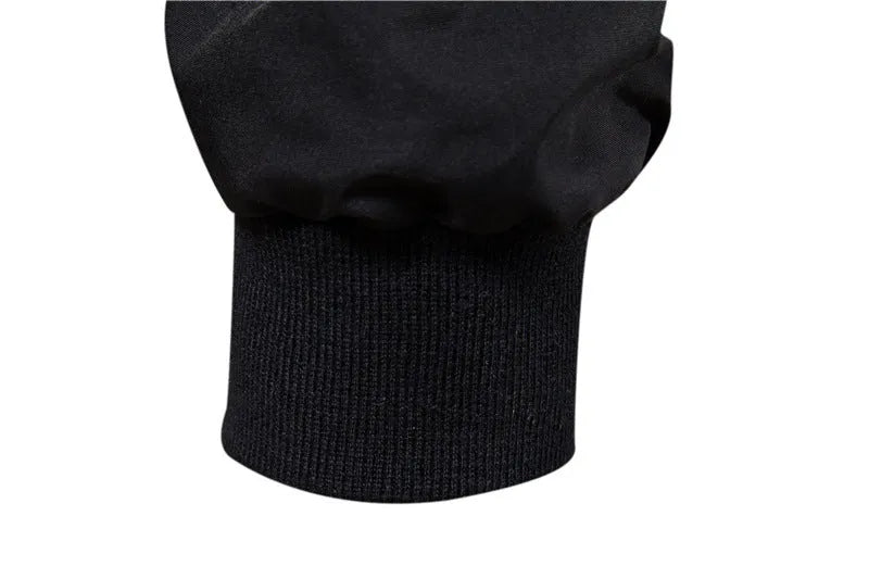 Men's solid colour thin casual jacket in polyester fibre