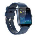 W10 Bluetooth smart watch for heart rate and blood pressure monitoring in blue, black, gold, or silver.
