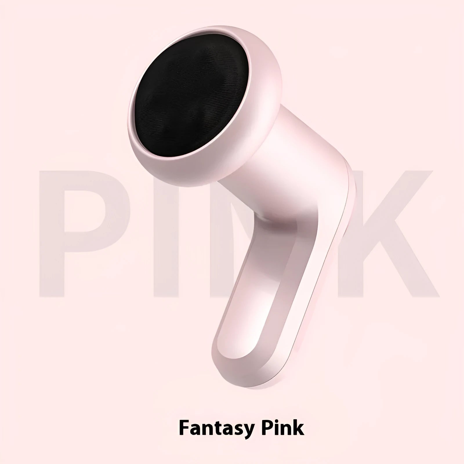 Handheld USB electric massager device in pink, white or black colours for spine and back massage