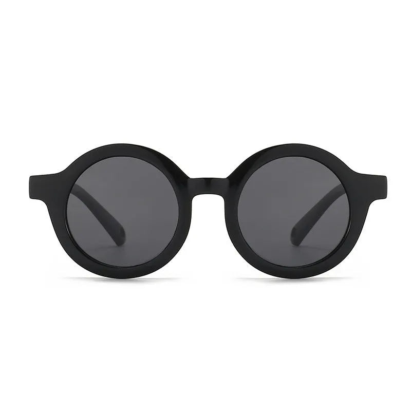 Children's silicone sunglasses for 0-3 years with round frames in multiple colours