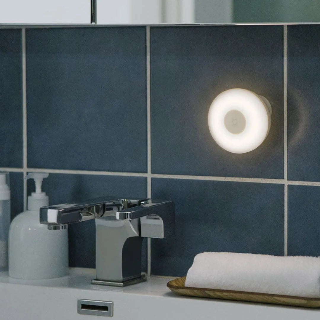White Mijia Night Light 2 Bluetooth bedside lamp with human body induction sensor