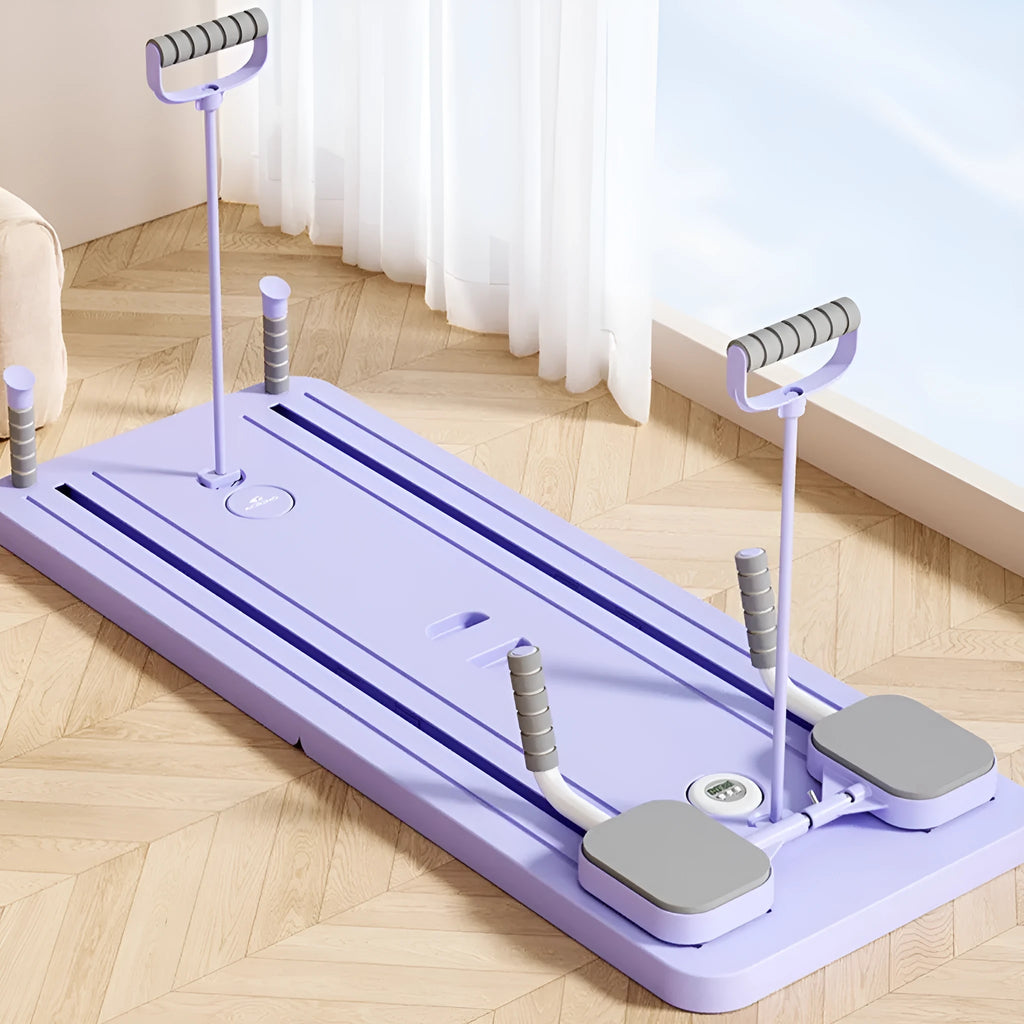 Standard Purple PP plastic fitness rebound board measuring 106x41cm for home workouts
