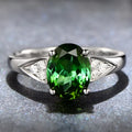 Women's court style ring with inlaid red and blue natural zircon stones in heart, water drop, and bell patterns.