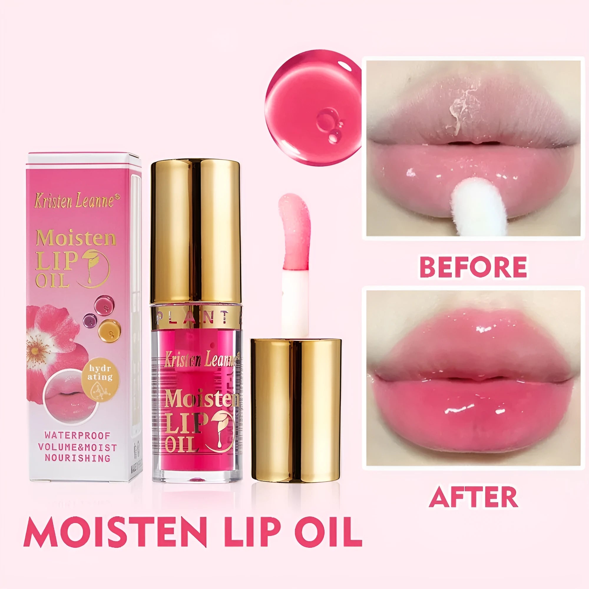 Makeup lock water moisturising and nourishing lipstick in 3ml size, shown with packaging options.