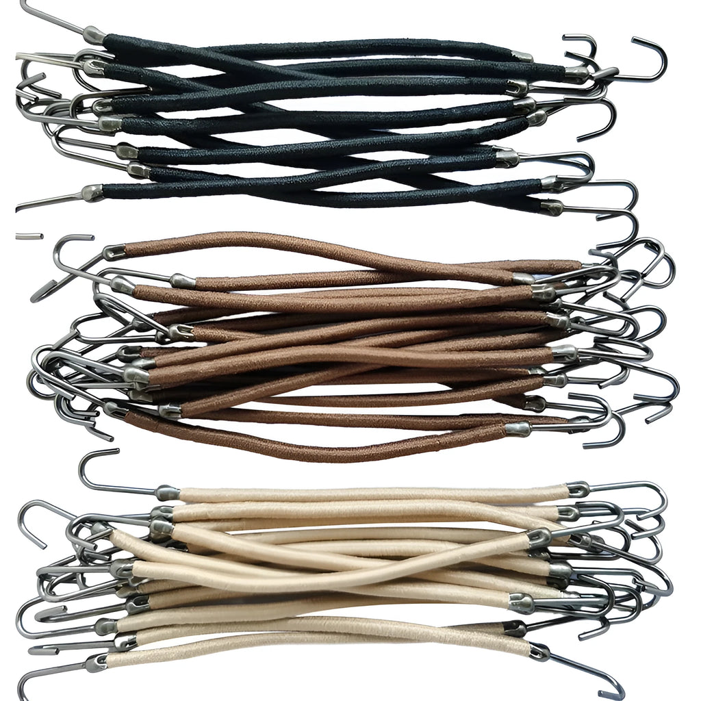 Metal double hook hair tools for wigs in black, dark brown and light brown colour options