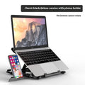 ABS plastic laptop bracket stand in black or white measuring 300x200mm