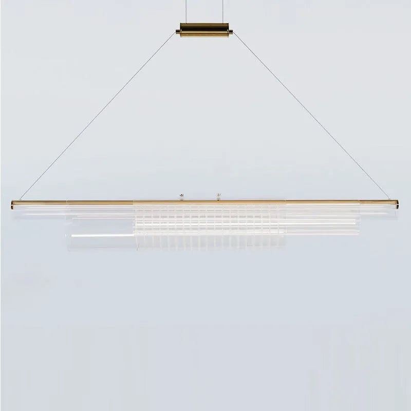 Iron and glass pendant lamp for restaurant or bar ceiling mounting