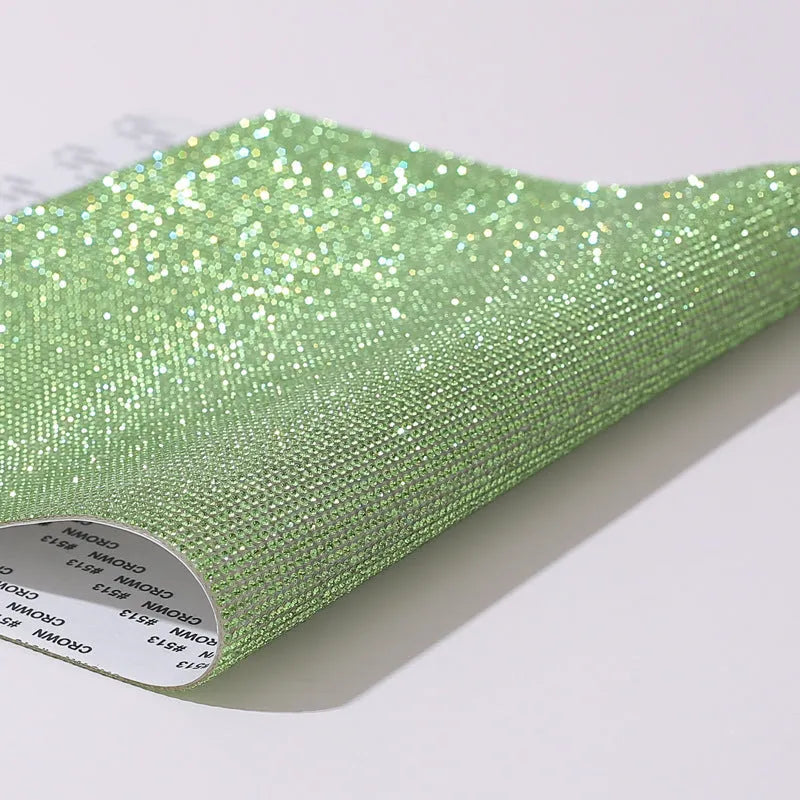 Rhinestone net sticker sheet with eight-eye pattern for heat transfer fabric decoration