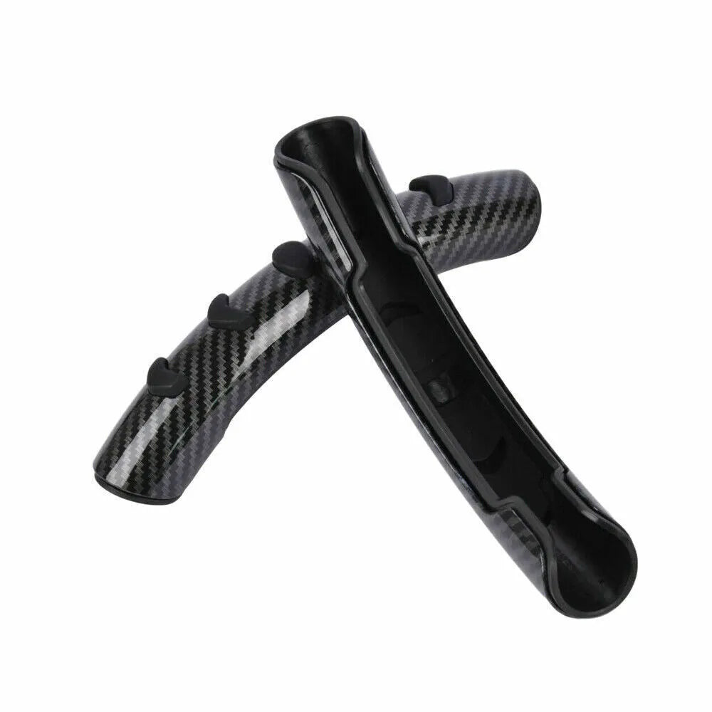 Carbon fibre black steering wheel anti-slip sleeve for 38cm diameter universal fit