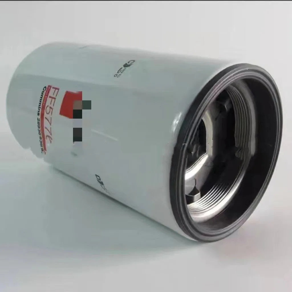 White metal diesel filter element with folding construction and 2mm inlet/outlet connections