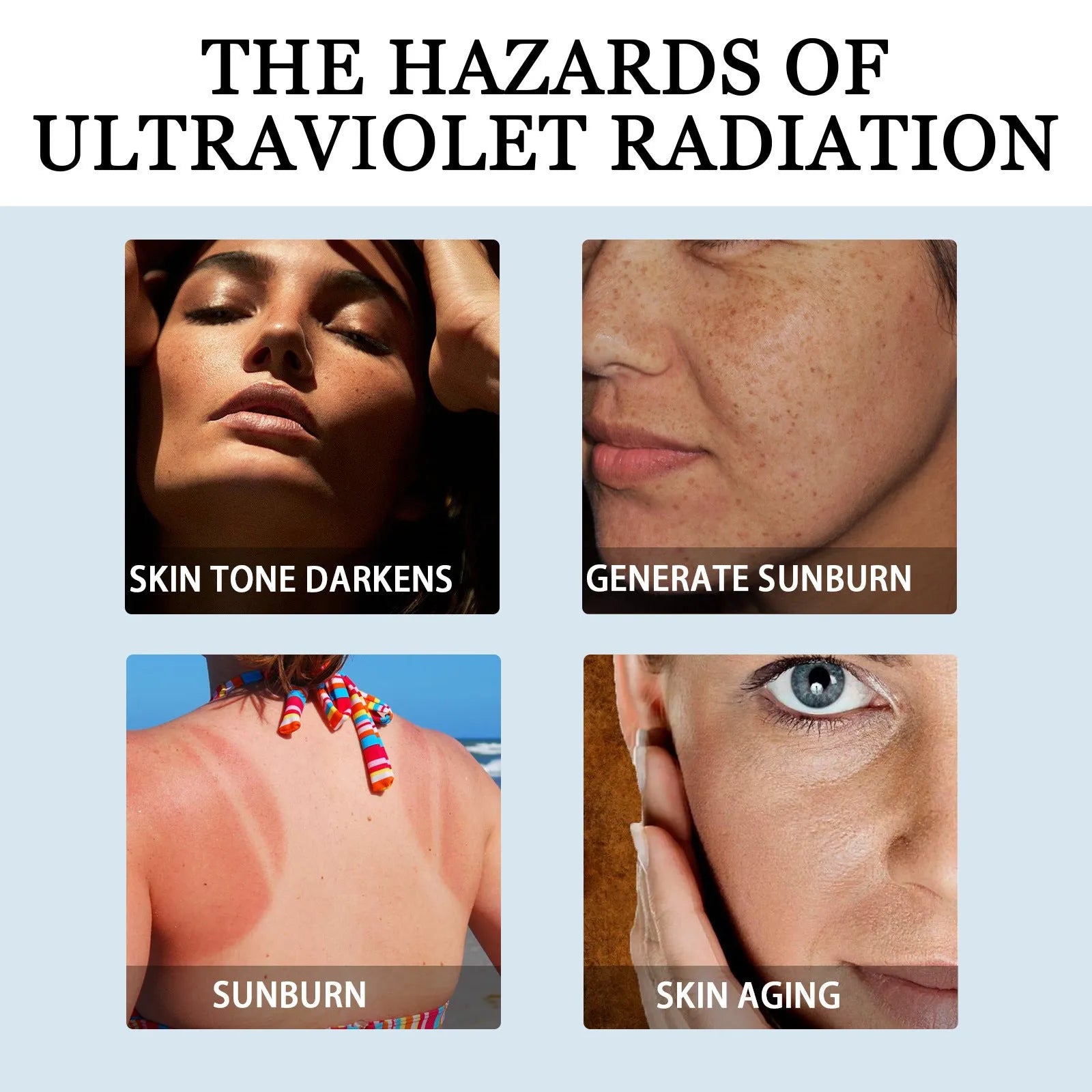 30g moisturising protective lotion container with UV isolation properties