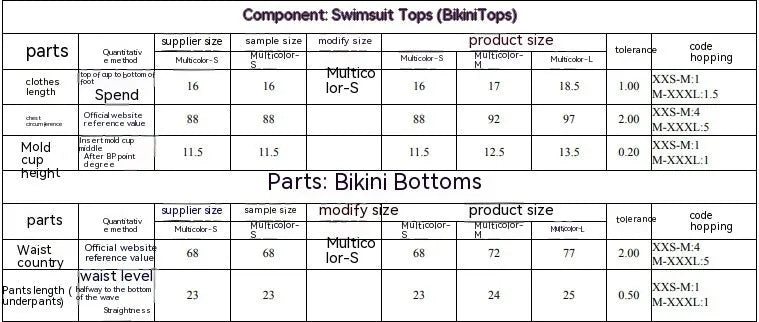 Women's separated printed swimwear bikini set with tube top and matching briefs