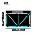 Rubber football training mat for indoor skill practice in cushion colour