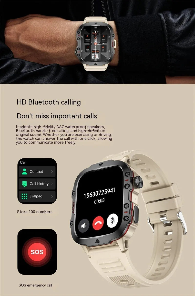 QX11 Smart Watch in black with silicone strap showing TFT touch screen displaying heart rate data.