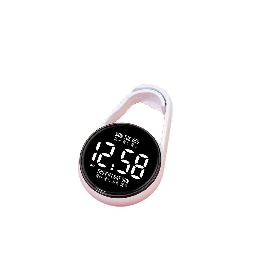 Digital LED electronic watch with luminous display and plastic strap in multiple colour options.